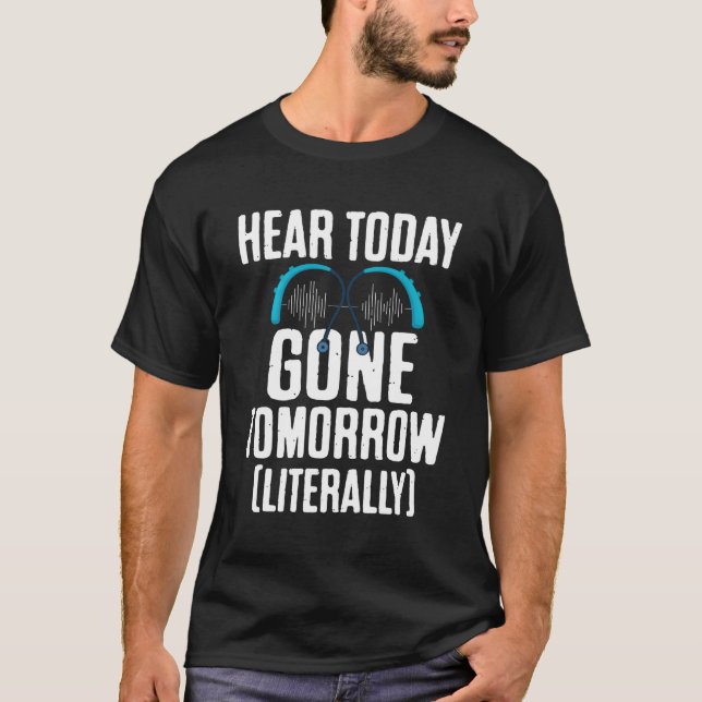 T-shirt Fierté Sourde Asl A Arrêté D'Écouter Mon Identité (Devant)
