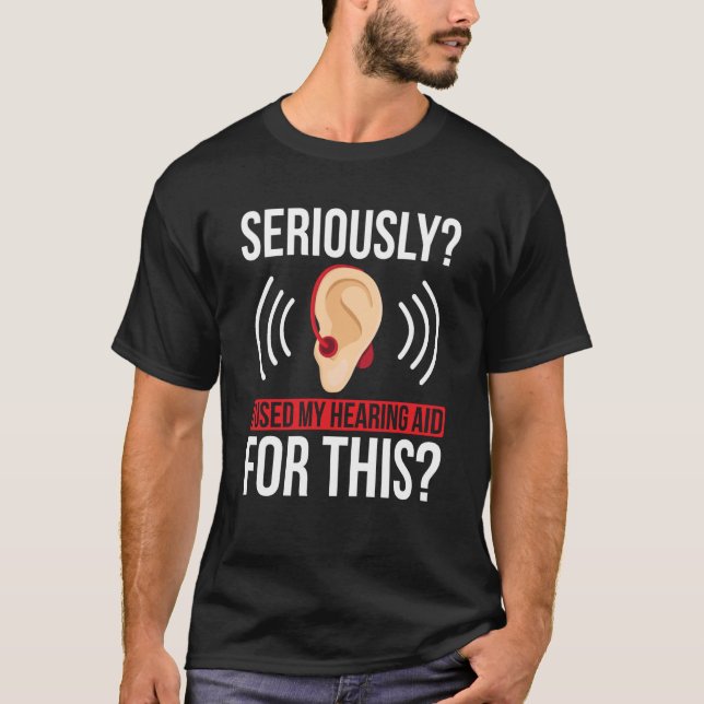 T-shirt Fierté sourde ASL Geste de la main de l'aide à l'a (Devant)