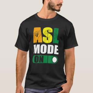 T-shirt Fierté Sourde Mode ASL Sur Fier Langue Signale Mai