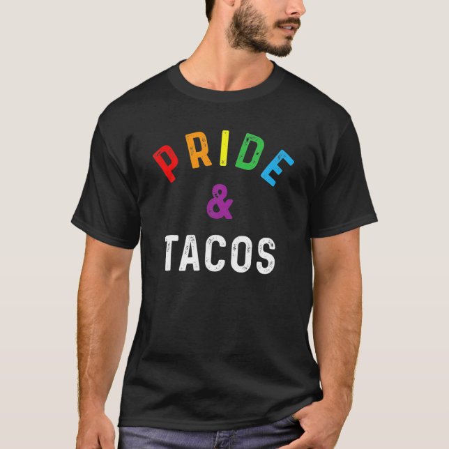 T-shirt Fierté Tacos LGBT LGBTQ Gay pride Rainbow Drapeau  (Devant)
