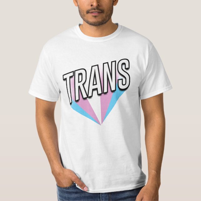 T-shirt Fierté Trans éclatée Trans (Devant)