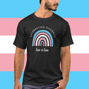 T-shirt Fierté transgenre célébrant la diversité Citation