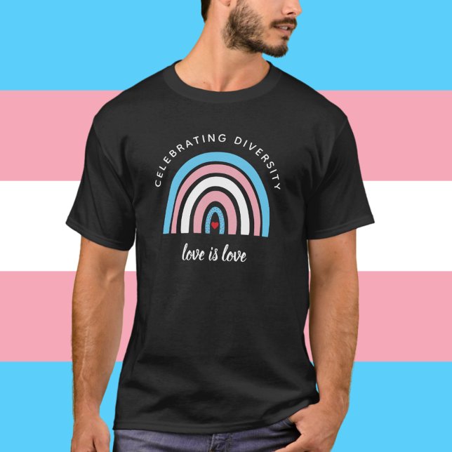 T-shirt Fierté transgenre célébrant la diversité Citation  (Créateur téléchargé)