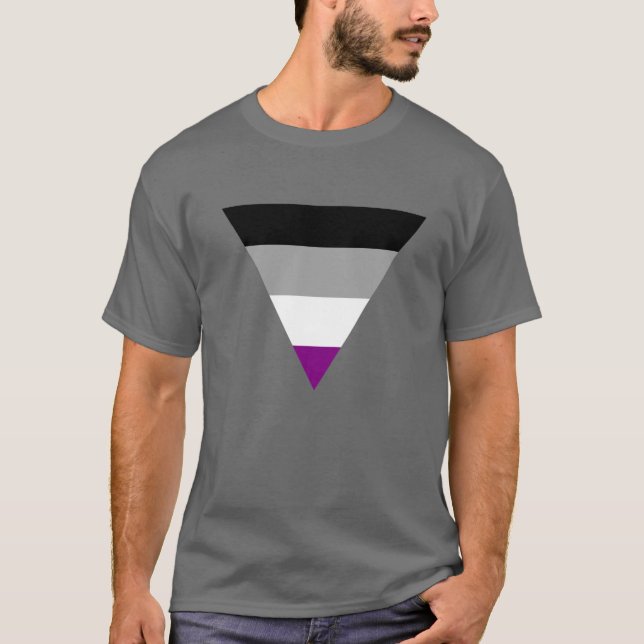 T-Shirt Fierté Triangle Asexué (Devant)