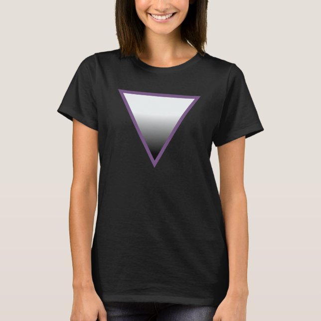 T-Shirt Fierté Triangle Asexué (Devant)