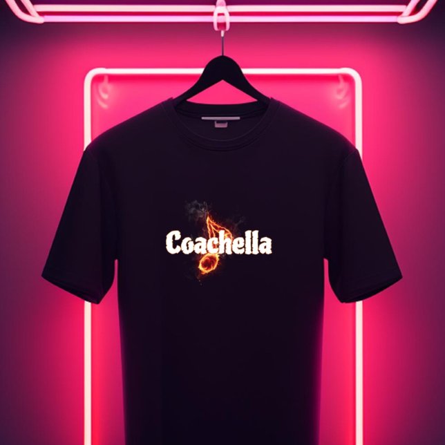 T-shirt Fiery Coachella Tee – A Design Full of Energy (Créateur téléchargé)