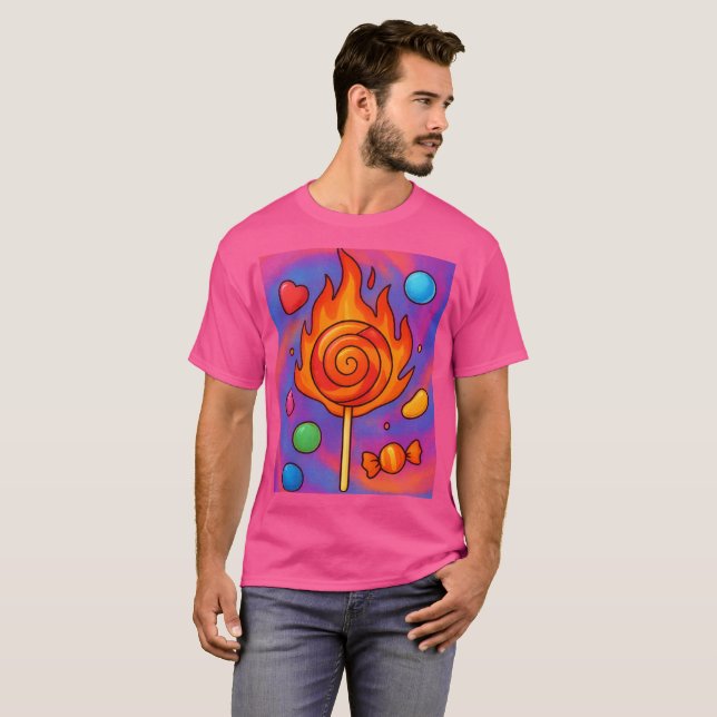 T-shirt Fiery Lollipop (Devant entier)