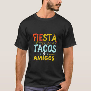 T-shirt Fiesta Amigos Avocado Et Tacos Cinco De May
