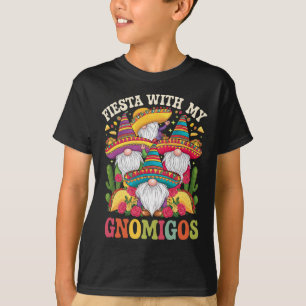 T-shirt Fiesta Avec Mes Gnomigos Gnome Cinco De Mayo