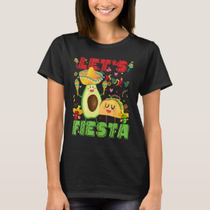 T-shirt Fiesta Avocado Et Tacos Cinco De Mayo Mexic
