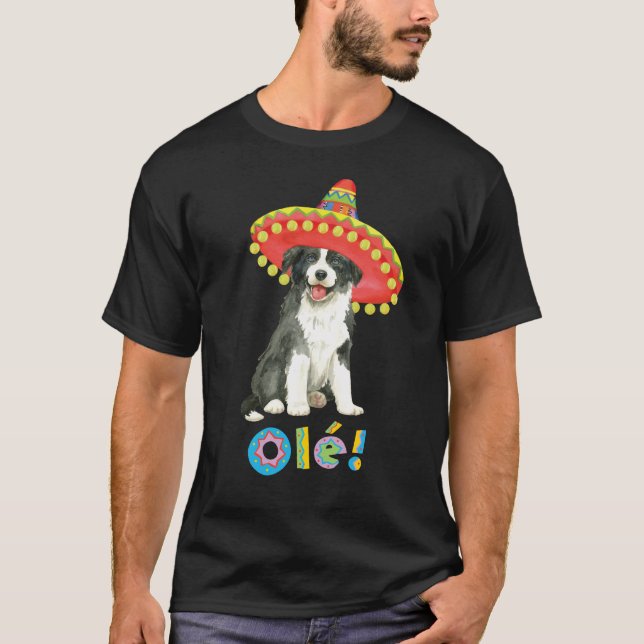 T-shirt Fiesta Border Collie (Devant)