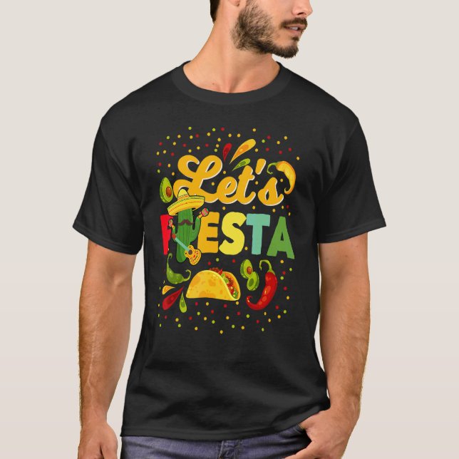 T-shirt Fiesta Cinco De Mayo Camisa Mexicana Hombre (Devant)