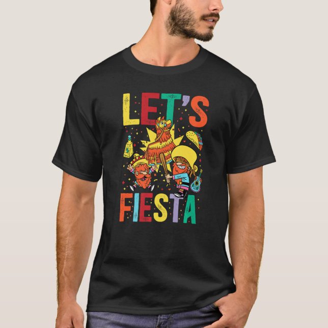 T-shirt Fiesta Cinco De Mayo Camisa Mexicana Hombre (Devant)