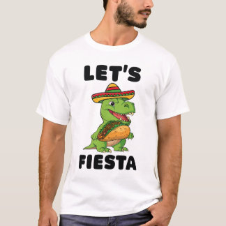 T-shirt Fiesta Cinco De Mayo Dinosaur Taco T-Rex