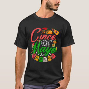 T-shirt Fiesta Cinco de Mayo Maracas mexicains Tacos Avoca