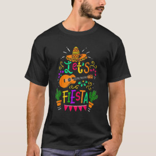 T-shirt Fiesta Cinco De Mayo Party Mexicaine Guitare Ca