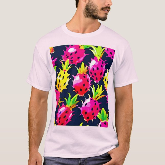 T-shirt Fiesta de Fruit Dragon Tropical (Devant)