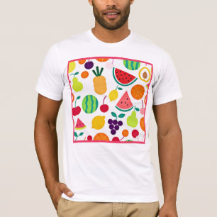 T-shirt Fiesta de fruits de néon coloré
