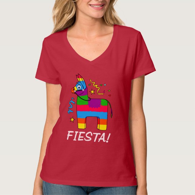 T-shirt Fiesta de Piñata de bande dessinée ! (Devant)