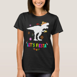 T-shirt Fiesta Dinosaur Rex Cinco De Mayo Pa Mexicaine