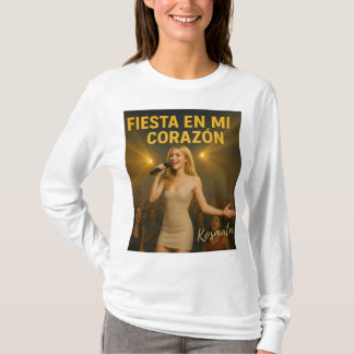 T-shirt Fiesta en mi corazón - Langarmshirt Damen