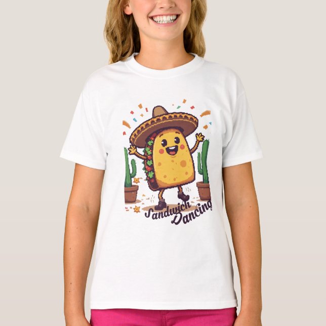 T-shirt Fiesta sandwich dansante (Devant)