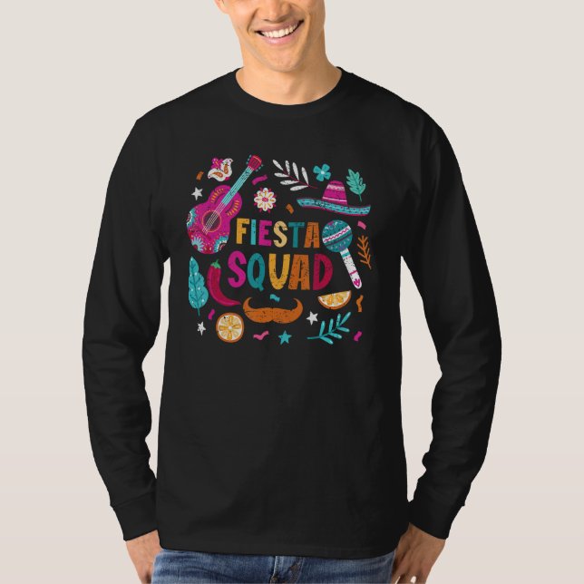 T-shirt Fiesta Squad Cinco De Mayo Mexican Party Matching  (Devant)