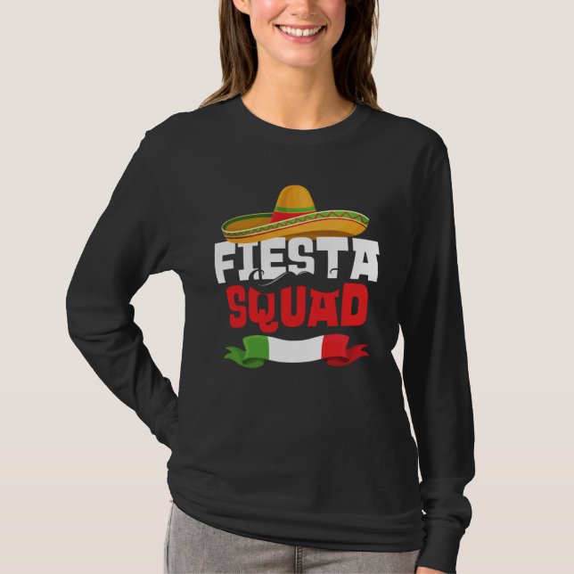 T-shirt Fiesta Squad  Cinco De Mayo Mexican Sombrero Match (Devant)