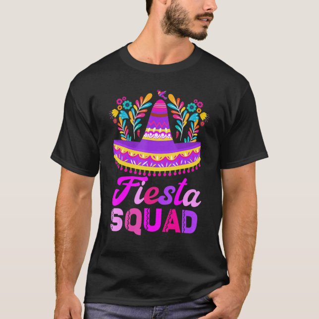 T-shirt Fiesta Squad San Antonio Cinco De Mayo  Mexican Pa (Devant)