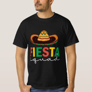 T-shirt Fiesta Squad Sombrero Design
