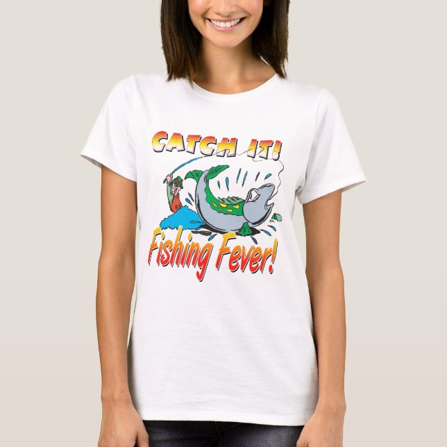 T-shirt Fièvre de la pêche (Devant)