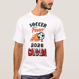 T-shirt Fièvre du FOOTBALL 2026 Canada Fan Gear Limited Ed