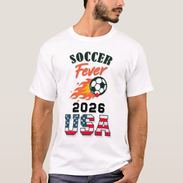T-shirt Fièvre du FOOTBALL 2026 USA Fan Gear Limited Editi (Devant)