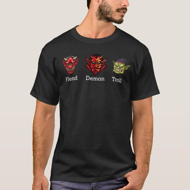T-shirt Fiez Demon Troll Subtil Anti Trump (Devant)