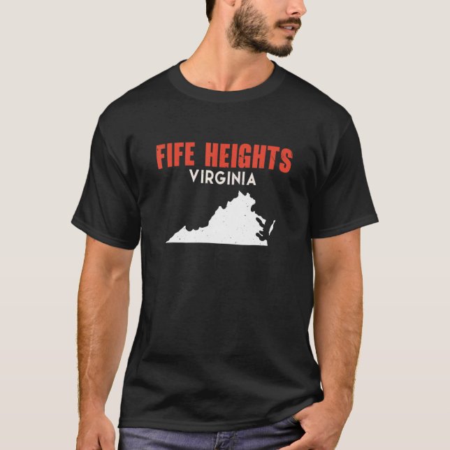 T-shirt Fife Heights Washington USA State America Travel W (Devant)