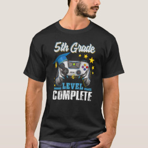 T-shirt Fifth 5th Grade Level Complete Graduation Gaming G
