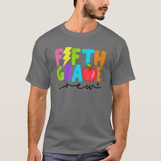 T-shirt Fifth Grade Crew - Team 5Th Grade Back To School (Devant)