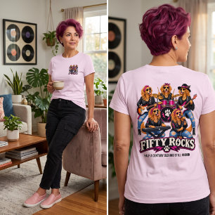 T-shirt Fifty Rocks avec votre propre slogan