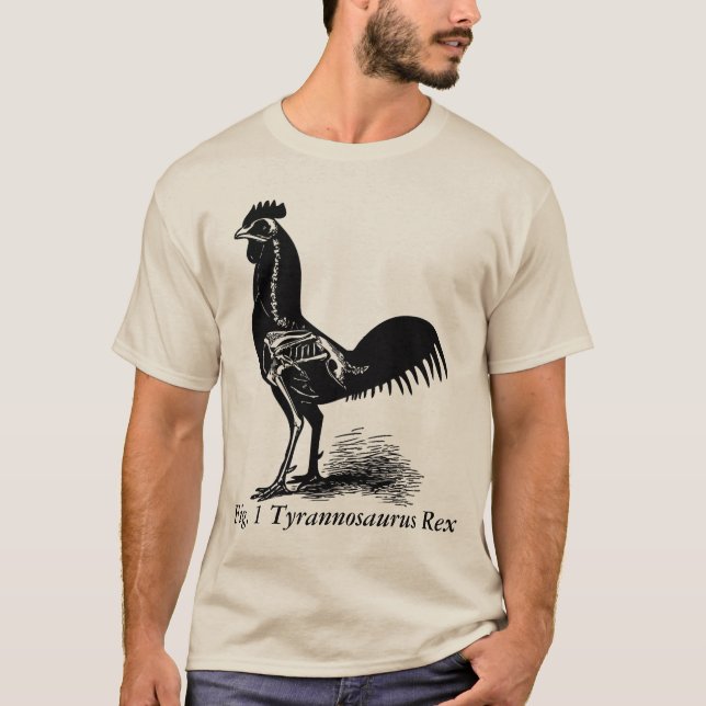 T-shirt Fig. 1 chemise de squelette de coq de Rex de (Devant)