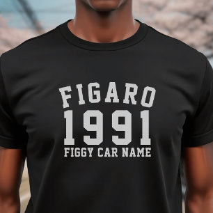 T-shirt Figarations 1991 Figaro Nom de voiture
