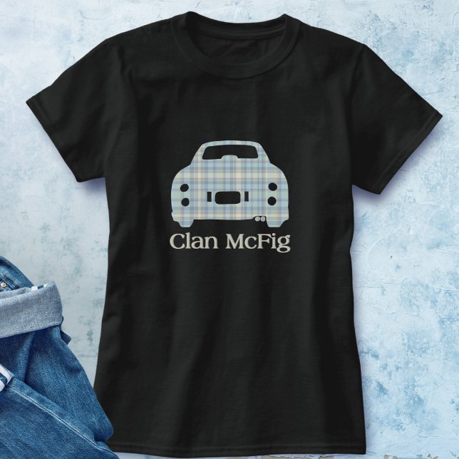 T-shirt Figarations Figaro Tartan Voiture Clan McFig (If you're part of the Clan McFig, this is the shirt for you)