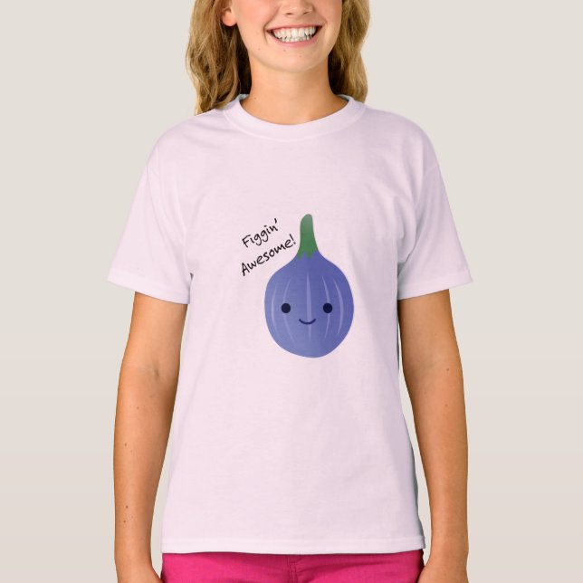 T-shirt Figgin Awesome Cute Kawaii Fig (Devant)