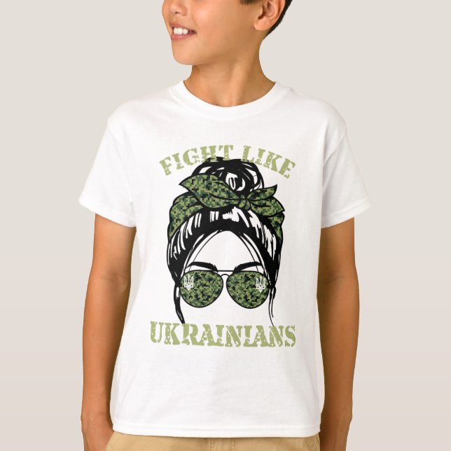 T-shirt Fight Like Ukrainian 2  (Devant)