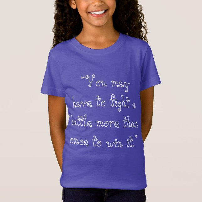 T-Shirt fight until you win (Devant)