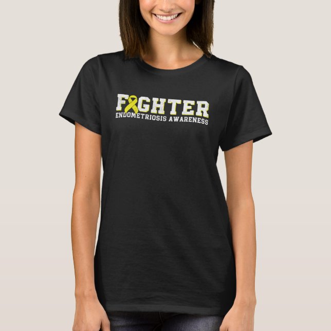 T-shirt Fighter Endometriosis Awareness Month Ribbon Endo  (Devant)
