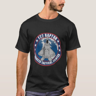 T-shirt Fighter Jet F22 Raptor Advanced Tactical Fighter