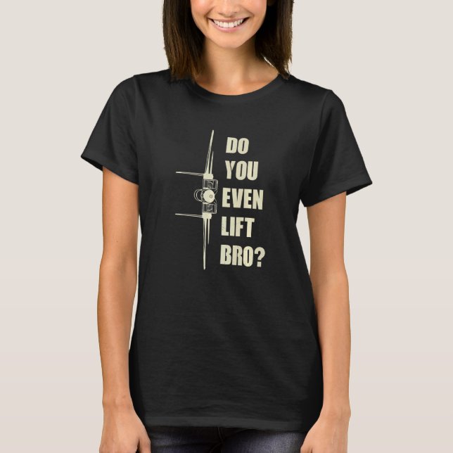 T-shirt Fighter Plane Do You even lift Bro Fighter Jet   (Devant)