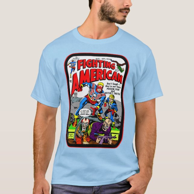 T-Shirt 'Fighting American' des années 50  (Devant)