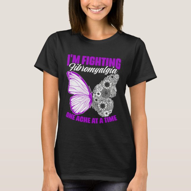 T-shirt Fighting Fibromyalgia  Fibro Survivor Fibromyalgia (Devant)