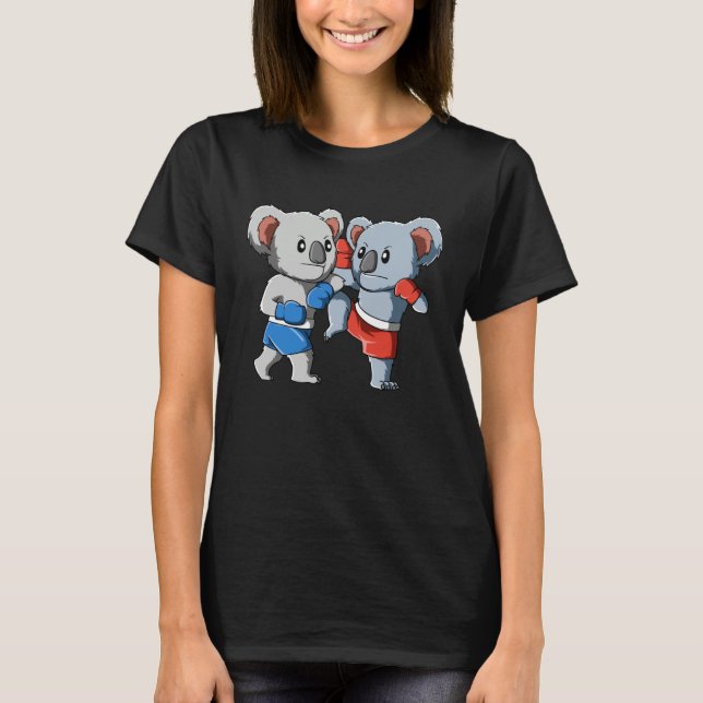 T-shirt Fighting Koala  Muay Thai  Nak Muay Kickboxing (Devant)